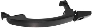 Front Exterior Door Handle for Chevrolet Aveo 2007-2011 Right (Passenger) = Left (Driver), Smooth Black, with Keyhole, Cover and Lever =Rear, Replacement
