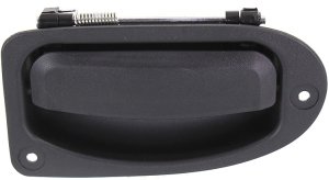 Interior Rear Door Handle for Ford Ranger 1993-2011, Mazda Pickup 1998-2010, Right (Passenger), Textured Black, Plastic, Replacement
