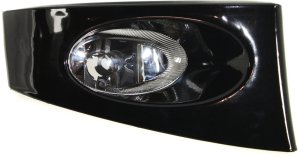 Front Fog Light Right (Passenger) for FIT 2007-2008 Vehicles, with Lens and Housing, Black, Replacement