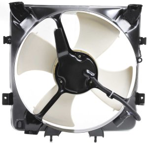 A/C Fan Shroud Assembly for Honda Civic 1992-1995, Del Sol 1993-1997, Left (Driver), Replacement