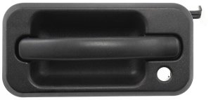 Front Exterior Door Handle for 2003-2009 Hummer H2, Left (Driver) Side, Textured Black, with Keyhole, Replacement
