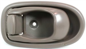 Front Interior Door Handle for Hyundai Elantra 1996-2000, Left (Driver), Beige, Can Also Fit Rear, Replacement