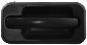 Rear Exterior Door Handle for 2003-2009 Hummer H2, Right (Passenger), Textured Black, without Chrome Trim Package, Replacement