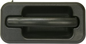 Rear Exterior Door Handle for Hummer H2 2003-2009, Left (Driver), Textured Black without Chrome Trim Package, Replacement