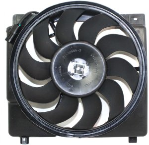 Radiator Fan Shroud Assembly for 1995-1996 Jeep Cherokee, 6 Cylinder 4.0 Liter Engine, Replacement