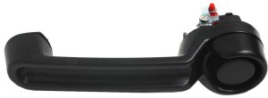 Tailgate Handle for Jeep Wrangler (JK) 2007-2018, Outside, Textured Black, Without Keyhole, Plastic, Replacement