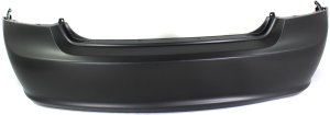 Rear Bumper Cover for Kia Spectra 2007-2009, Primed (Ready to Paint), Plastic, Replacement