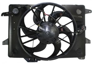 Radiator Fan Shroud Assembly for Lincoln Town Car 2000-2002, Includes Resistor, Replacement
