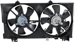 Radiator Fan Assembly for Mazda 6 2003-2008, Dual Fan, 3.0 Liter/(2.3 Liter Engine, without Turbo), Replacement