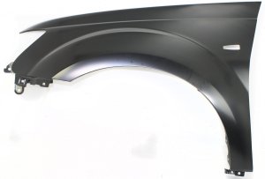Front Fender for Mitsubishi Outlander, 2007-2009 Model, Left (Driver) Side, Primed (Ready to Paint), Steel, Replacement