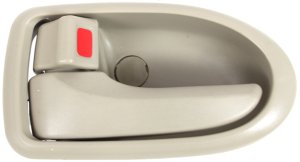 Beige Front Interior Door Handle for Mazda MPV 2000-2006, Left (Driver) Side, Equates to Rear, Replacement