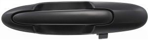 Front Exterior Door Handle for Mazda MPV 2000-2006, Right (Passenger) Side, Smooth Black, without Keyhole, without Keyless Entry, Plastic, Replacement