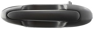 Textured Black Plastic Rear Exterior Door Handle for Mazda MPV 2000-2001, Right (Passenger), DX Model, Replacement