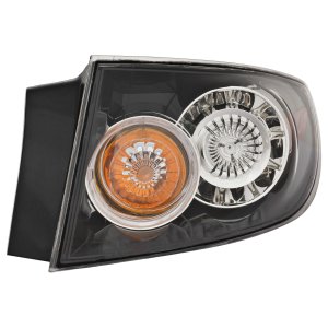 Tail Light Assembly for Mazda 3 Sedan 2007-2009, Right (Passenger) Side, LED Type, Replacement