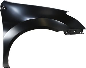Front Fender for Nissan Rogue 2008-2010, Right (Passenger) Side, Primed (Ready to Paint), Steel, Without Signal Light Hole, Replacement