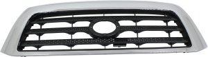 Grille for 2007-2009 Toyota Tundra, Chrome Shell with Painted Black Insert, Without Sport Package, SR5 Model, Replacement