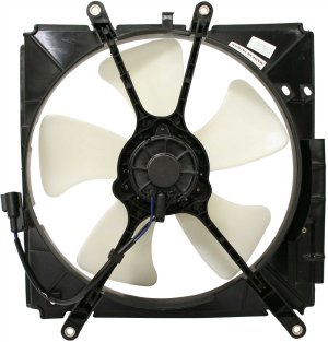 Radiator Fan Shroud Assembly for 1993-1997 Toyota Corolla Sedan/Wagon, Replacement