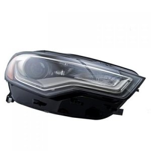 Right (Passenger) Headlight Assembly for 2012 - 2018 Audi S6, Xenon Without Auto Level Lights, Composite,  4G0941044E Replacement