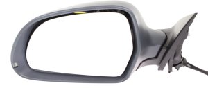 Power Folding Heated Textured Mirror for Audi A6/S6 2009-2011, Left (Driver), with Memory, Puddle Light, Signal Light, without Auto Dimming, Lane Departure Warning System, Replacement
