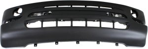 Front Bumper Cover for BMW X5 2000-2003, Primed (Ready to Paint), 3.0/4.4L Engine, Without Headlight Holes, With Parking Distance Control Sensor Holes, Replacement