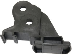 Front Bumper Bracket Support Guide for BMW 3-Series 2002-2005, Left (Driver), with Sport Package, Sedan/Wagon, Plastic, Replacement Models: 320i, 325i, 330i, 325xi, 330xi
