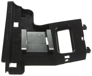 Front Bumper Retainer for BMW 7-Series (1995-2001), Left (Driver) Side, Outer Cover Insert, Black Plastic, Replacement