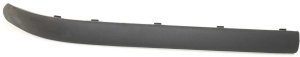Front Bumper Molding Impact Strip for BMW 3-Series 2002-2005, Left (Driver), Black, without Sport Package, Sedan, Replacement