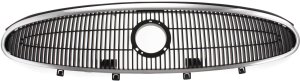 Grille Replacement for 2005-2007 Buick LaCrosse/Allure, Chrome Shell with Painted Dark Gray Insert