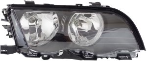 Headlight Assembly for BMW 3-Series 1999-2001, Right (Passenger) Side, Halogen, Sedan/Wagon, Replacement - Fits 318i, 320i, 323i, 328i, 330i