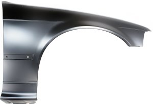 Front Fender for BMW 3-Series 1992-1996, Right (Passenger), Primed (Ready to Paint), Sedan, without Side Repeater Lights, Replacement Models: 318i, 318is, 320i, 323i, 325i, 328i