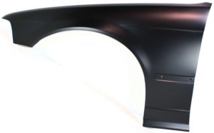 Front Fender for BMW 3-Series 1992-1996, Left (Driver) Side, Primed (Ready to Paint), Sedan, without Side Repeater Lights, Replacement Models: 318i, 325i, 328i, M3