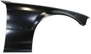 Front Fender for BMW 3-Series 1992-1996, Right (Passenger), Primed (Ready to Paint), Convertible/Coupe, Without Side Repeater Lights, Replacement - Fits 318i/323i/325i/328i
