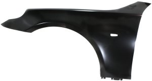 Front Fender for BMW 5-Series 2004-2010, Left (Driver), Sedan/Wagon, Aluminum, Primed (Ready to Paint), Replacement Models: 525i, 528i, 530i, 535i, 545i, 550i.
