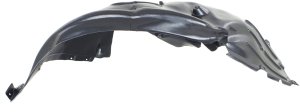 Front Fender Liner for BMW 5-Series 2004-2007, Right (Passenger), Front Section, Sedan, Vacuum Form, Replacement Fits 525i, 530i, 545i models.