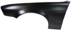 Front Fender for BMW 5-Series 1989-1995, Left (Driver), Primed (Ready to Paint), without Light, Replacement - fits 518i, 520i, 525i, 530i, 535i, 540i, M5