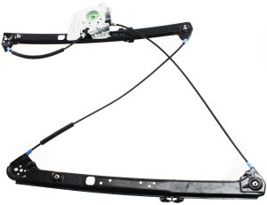 Front Window Regulator for BMW X5 2000-2006, Right (Passenger), Power, Without Motor, Replacement