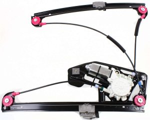 Front Window Regulator for BMW 7-Series (1995-2001), Right (Passenger) Side, Power, with Motor, Insulated Glass, Replacement Models: 728i, 730i, 735i, 740i, 750i.