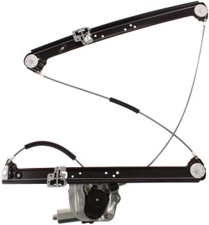Front Window Regulator for BMW X5 2000-2006 Right (Passenger), Power-Operated with Motor, Replacement
