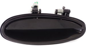 Rear Exterior Door Handle for Bonneville/LeSabre 2000-2005, Right (Passenger), Smooth Black, Plastic, Replacement