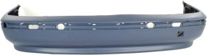 Rear Bumper Cover for BMW 5-Series 1999-2003, Primed (Ready to Paint), Sedan, Replacement Models: 520i, 523i, 525i, 528i, 530i, 535i, 540i, M5
