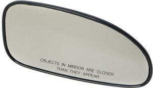 Mirror Glass for Buick Lesabre 2000-2005, Right (Passenger), Non-Heated, with Backing Plate, Replacement