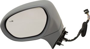 Power Mirror for Buick Envision 2016-2020, Left (Driver), Manual Folding, Heated, Paintable, with Blind Spot Detection, Memory and Signal Light, excludes Auto Dimming and Surround View Camera, Replacement