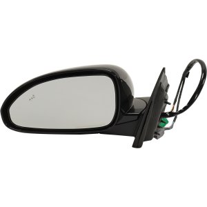 Power Folding, Heated, Paintable Mirror for Buick Enclave 2013-2017, Left (Driver), with Blind Spot Detection, Memory, and Signal Light, Replacement