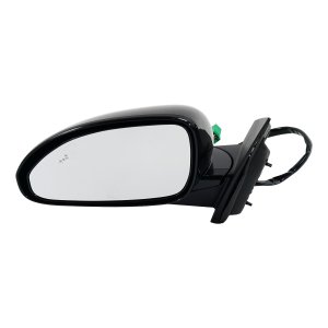 Power Mirror for Buick Enclave 2013-2017, Left (Driver) Side, Manual Folding, Heated, Paintable, with Blind Spot Detection, Memory Function, and Signal Light, Replacement