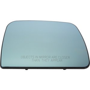 Heated Mirror Glass for BMW X5 2000-2006, Right (Passenger) Side, with Backing Plate, without Auto-Dimming, Convex Blue Glass, Replacement