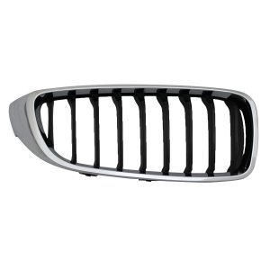 2014 - 2020 BMW 428i Grille - (Brand: LKQ) - Right (Passenger) Side - (Base 2.0L Coupe + Base 2.0L Convertible + Sport 2.0L Convertible + Sport 2.0L Coupe + Luxury 2.0L Convertible + Luxury 2.0L Coupe + Luxury Line 2.0L Coupe + Sport Line 2.0L Coupe) Replacement