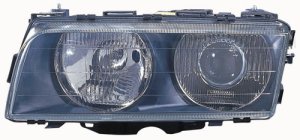 Left (Driver) Headlight Assembly for 1995 - 1998 BMW 740i, Front Replacement Housing / Lens / Cover, Xenon Composite,  63128376277, Replacement