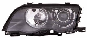 Right (Passenger) Headlight Assembly for 1999-2001 BMW 325i Front, E46 Body Code, 4 Door Wagon, with Xenon HID Lights, Composite,  63126902764, Replacement