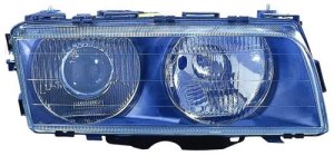 Right (Passenger) Headlight Assembly for 1995-1998 BMW 740i, Front Headlight Housing/Lens/Cover, Xenon Composite,  63128376278, Replacement