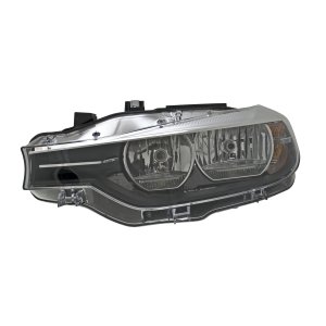 Right (Passenger) Headlight Lens/Housing Assembly for 2016 - 2018 BMW 328i, F30 Series; Halogen;  63117365600, Replacement